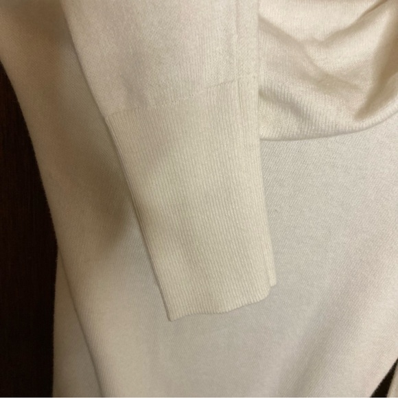 Chico’s Cowl Neck Cream Colored Sweater - Picture 3 of 7